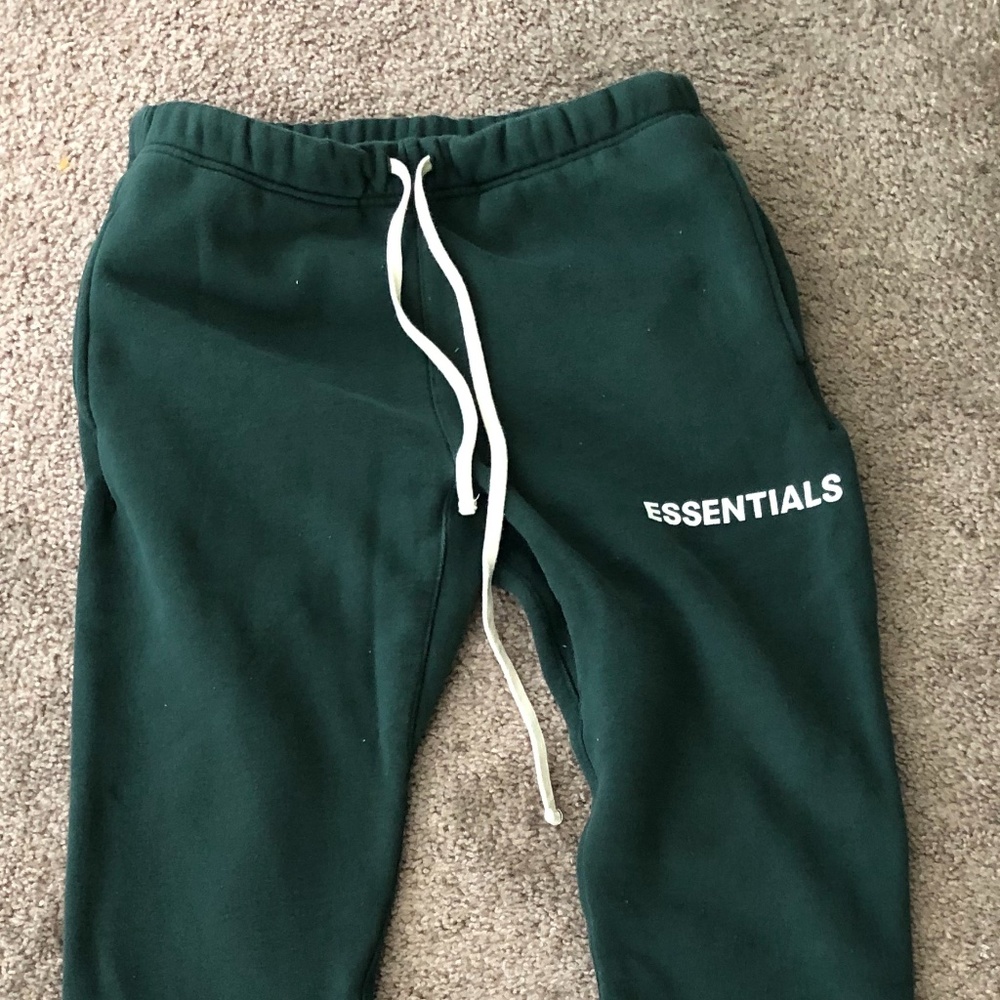 FOG (Fear of God) Essentials Sweatpants, Green, S